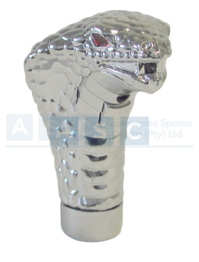 GEAR KNOB COBRA HEAD SILVER