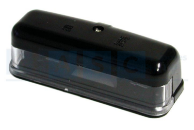 NUMBER PLATE LAMP BLACK (PLASTIC) E-MARK