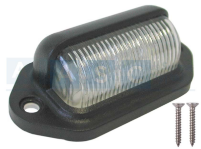 NUMBER PLATE LAMP LED 12V BLACK