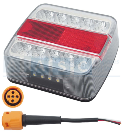 TRAILER LAMP LED UNIV. W/PLUG END IP-67