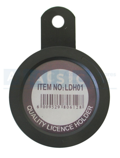 LICENCE DISC HOLDER PLASTIC BLACK LDH02 IS SAME