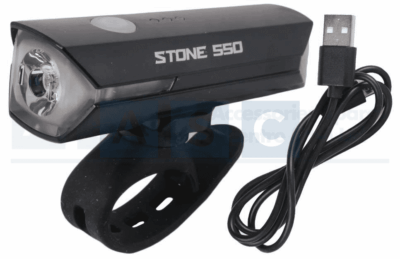 BICYCLE RECHARGEABLE FRONT LAMP 550LUMEN SUPER BRIGHT WHITE LED /INCL. USB-C CABL