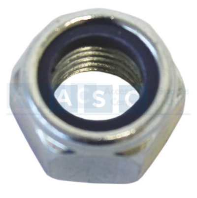 M16 NYLON LOCK NUT ZINC PLATED.
