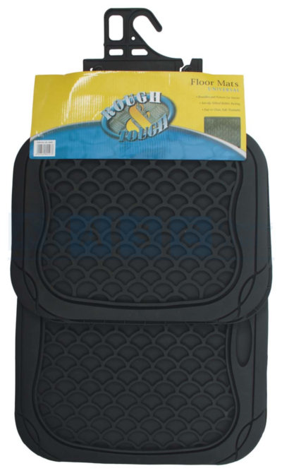 RUBBER MAT SET BLACK 4PCS