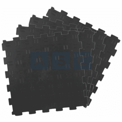 FLOOR OR LDV BIN MATS 35X35 (0.905Msq) INTERLOCKIG MATS BLACK 9pcs in pack