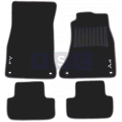 CARPET SET AUDI A4 BLACK 4PCS