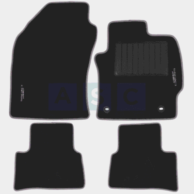 CARPET SET COROLLA CROSS BLACK 4PCS
