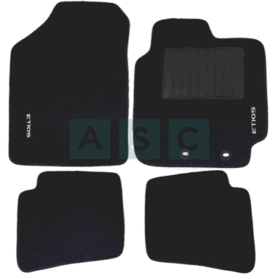 CARPET SET ETIOS BLACK 4PCS