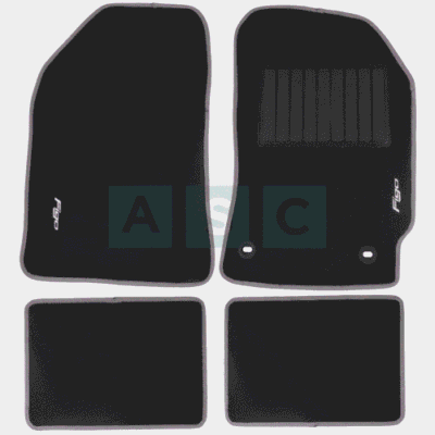 CARPET SET FORD FIGO BLACK 4PCS