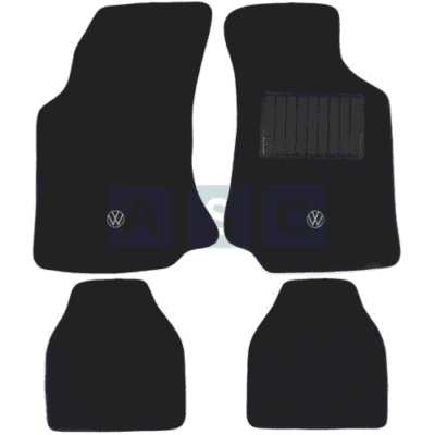 CARPET SET GOLF 3 BLACK 4PCS
