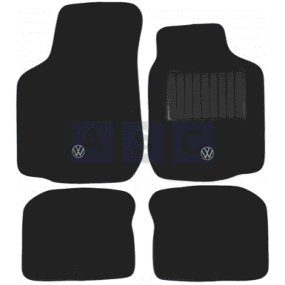 CARPET SET GOLF 4 BLACK 4PCS