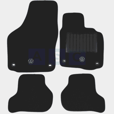 CARPET SET GOLF 5 BLACK 4PCS