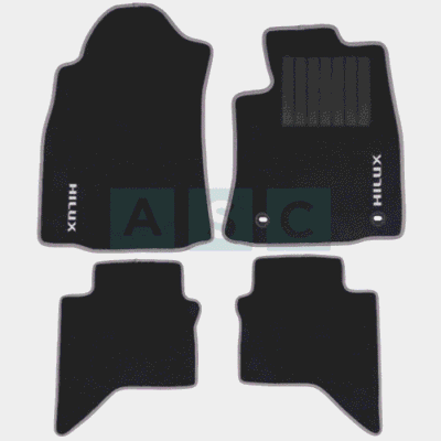 CARPET SET HI-LUX BLACK 4PCS