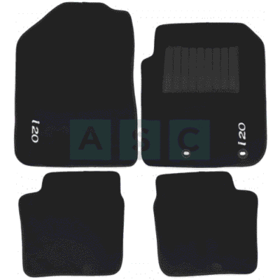 CARPET SET HYUNDAI I20 BLACK 4PCS