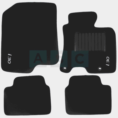 CARPET SET HYUNDAI I30 BLACK 4PCS