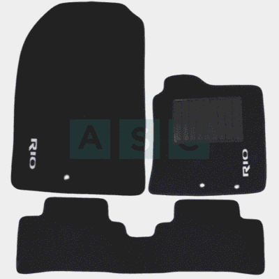 CARPET SET KIA RIO BLACK 4PCS