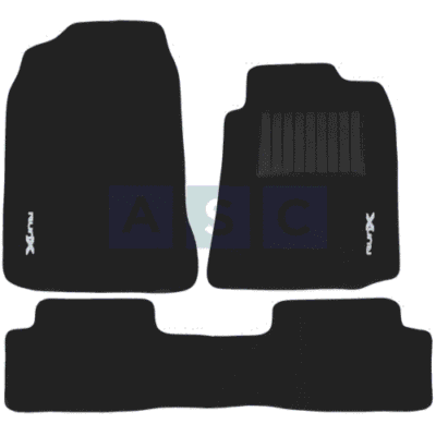 CARPET SET RUN-X BLACK 4PCS