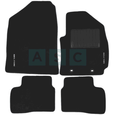 CARPET SET KIA SELTOS BLACK 4PCS