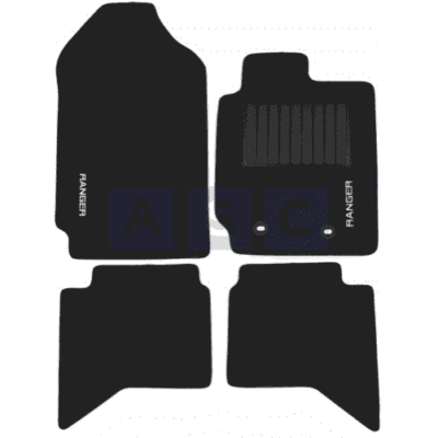 CARPET SET FORD RANGER T6 BLACK 4PCS