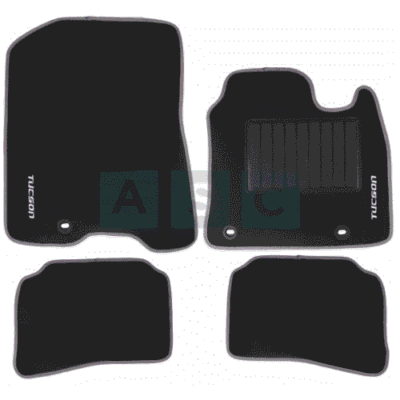CARPET SET HYUNDAI TUCSON BLACK 4PCS