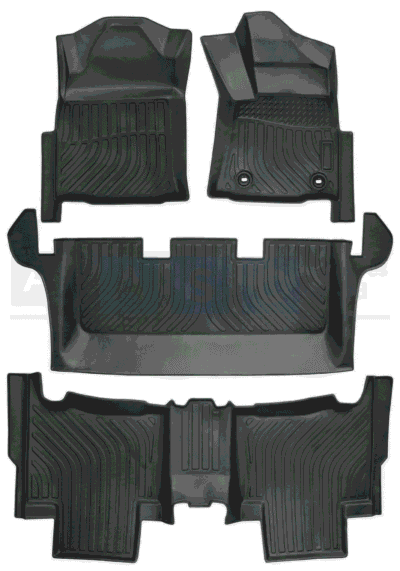 CAR MAT SET TPE MOULDED TYPE FORTUNER 2015-2020  7 SEATER