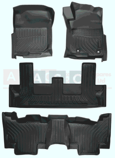 CAR MAT SET TPE MOULDED TYPE L/CRUISER PRADO 2009-2020 7 SEATER  discontinued