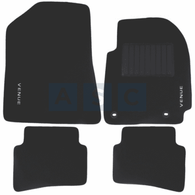 CARPET SET HYUNDAI VENUE BLACK 4PCS