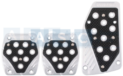 PEDAL PAD BLACK/SILVER