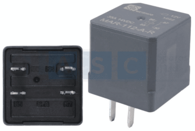 RELAY 12v  4 PIN MINI SQUARE FORD ALSO UNIVERSAL