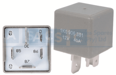 RELAY VW 5PIN COMMON RELAY MOST VW POWER /IGN./FUEL PUMP/FAN/MODULE POWER