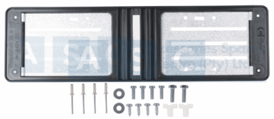 NUMBER PLATE HOLDER   440mm x 120mm STD. INC.METAL BACKING FITTINGS AND INSTRUCT.