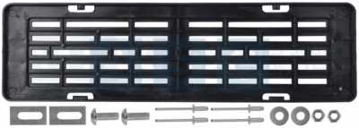 NUMBERPLATE HOLDER PLASTIC  440mmx120mm ECONOMY TYPE W/ METAL INSERT STRIP FOR