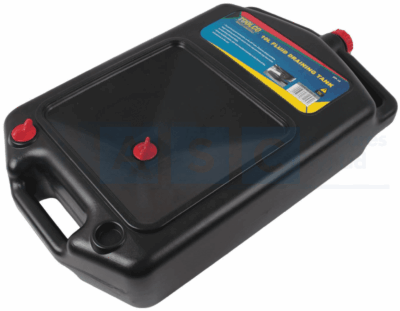 OIL DRAIN PAN 10LT CONTAINER FLAT W/CAP HIGH-DENSITY POLYETHYLENE W/UV STABLISIE