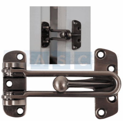SECURITY DOOR LATCH BRONZE COLOR W/SCREWS