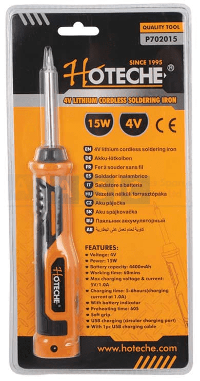 SOLDERING IRON 30W  15W CORDLESS 4V Lithium battery usb charger cord