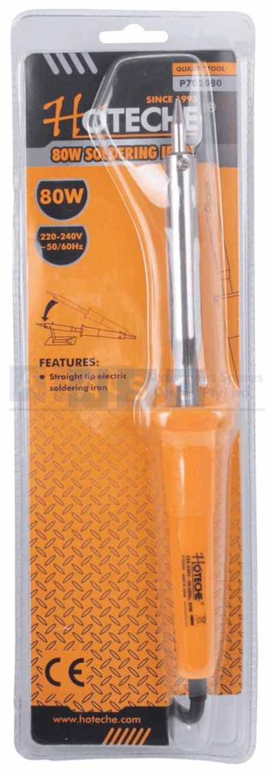 SOLDERING IRON 80W 220V-240V 50HZ POINTED TYPE 3PIN PLUG 1.2M CORD