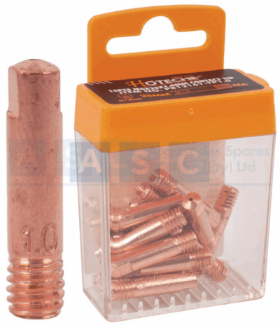 CONTACT TIP FOR MIG/MAG Welding M6X25X1MM     red copper   A box of 15