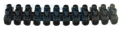 TERMINAL BLOCK BLACK 6AMP