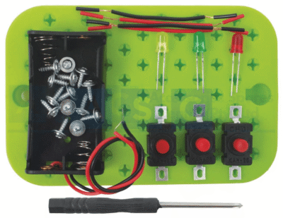 PROJECT ELECTRIC KIT FOR SCHOOL KIDS WITH TRAFFIC LIGHT CIRCUIT
