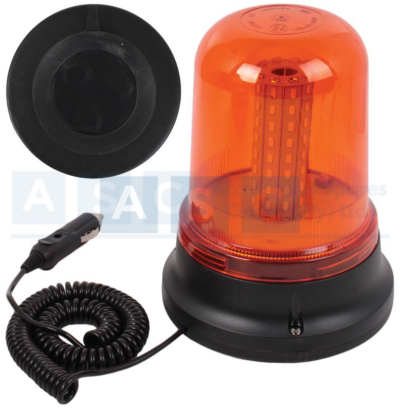 LED STROBE LAMP 12-30V  AMBER MAGNETIC/FIXED