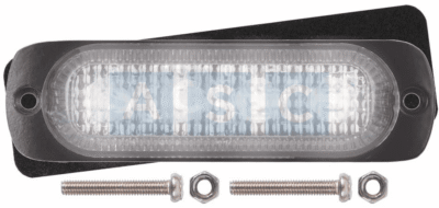 LED WARNING LAMP WHITE 12-24V 18FUNCT. 4w  5 wires strobe/ burst flash/ flash
