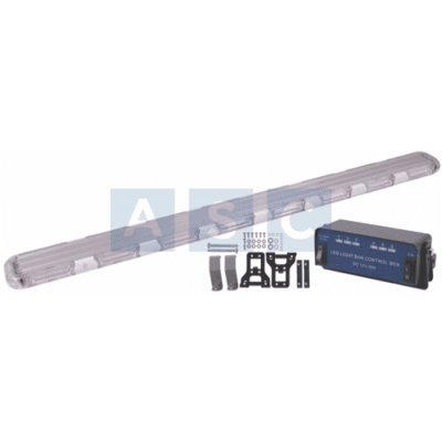 LED EMERG.BAR LAMP W/AMBER LENS 10-30V 180W W/CLEAR LENS AMBER COLOR