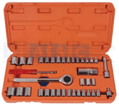 SOCKET SET 40PCS 1/4DR 3/8DR  12pcs 1/4 Dr.metric socket: 4/4.5