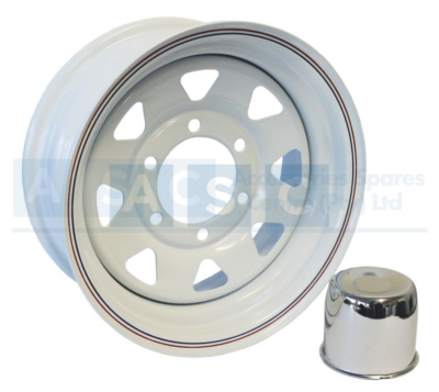 RIM WHITE 14X6/6X140PCD (8 SPOKE)
