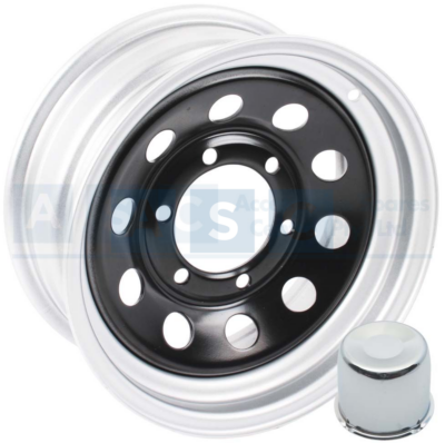 RIM SILVER/BLK 14X6/6X140PCD