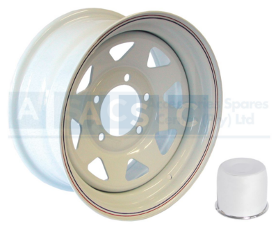 RIM WHITE 15X7/5X165PCD (8 SPOKE)