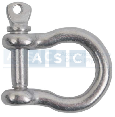 EU BOW SHACKLE 4MM 316SS