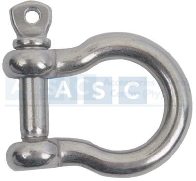 EU BOW SHACKLE 8MM 316SS