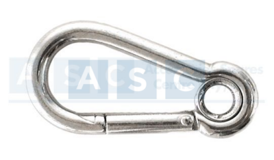 SNAP HOOK EYELET 6MM 316SS