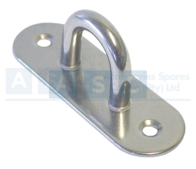 EYE PLATE OVAL 9MM 304SS